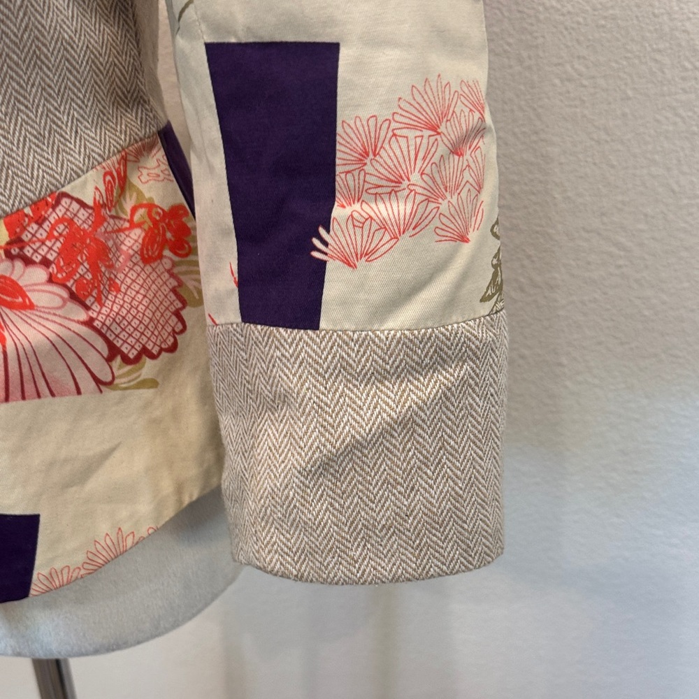 Elevenses Multicolor Floral Patchwork Blazer - image 5